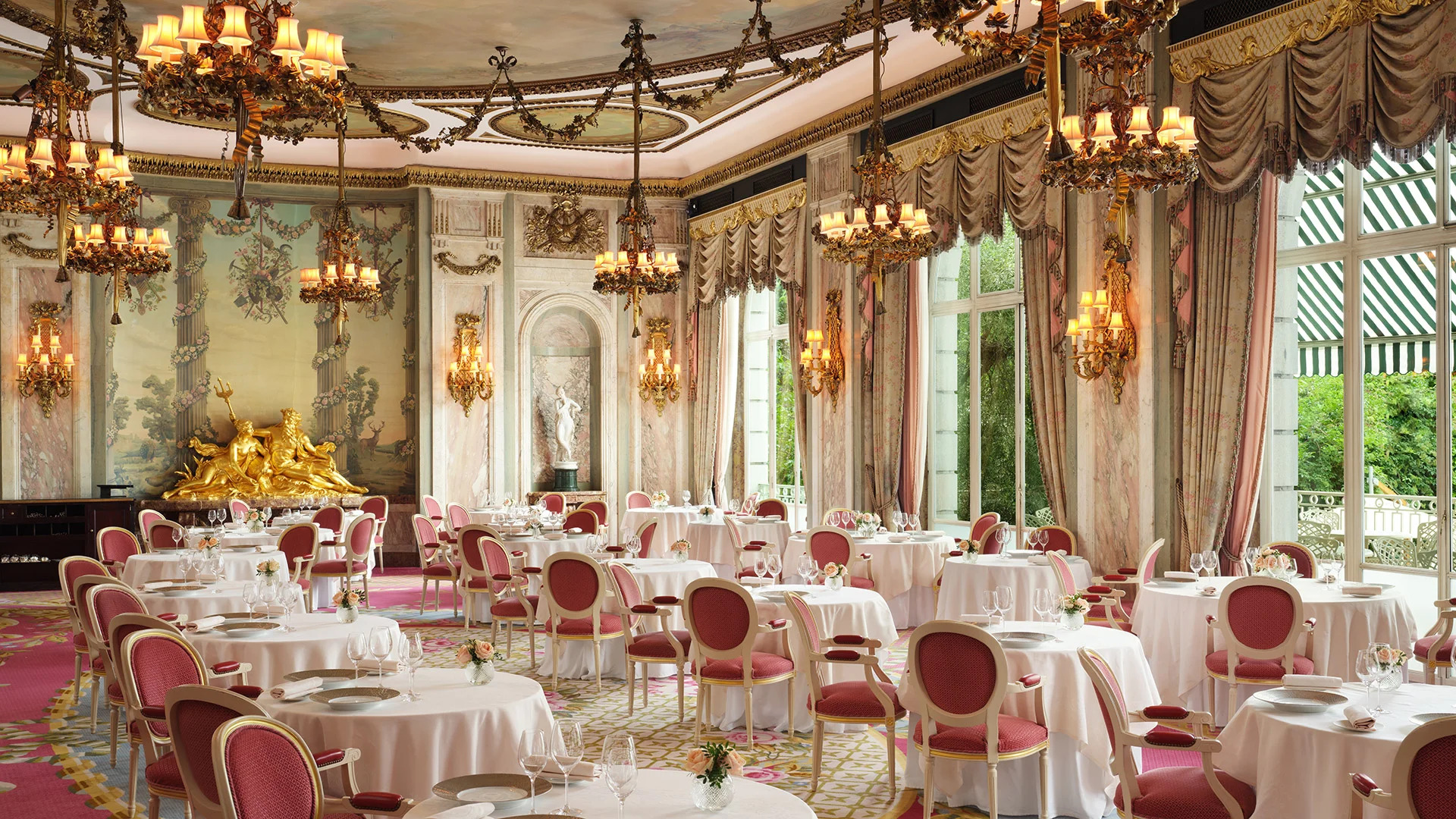 The Ritz Restaurants with two michelin stars.