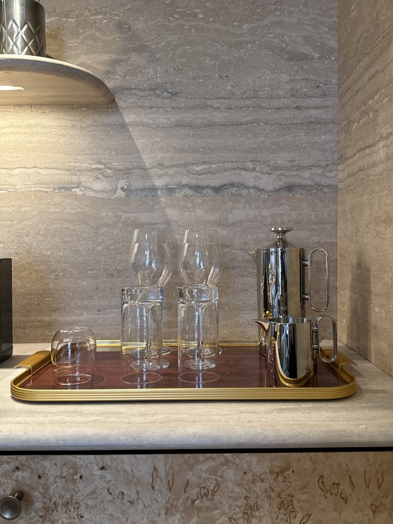 Minibar in standard room in the Newman