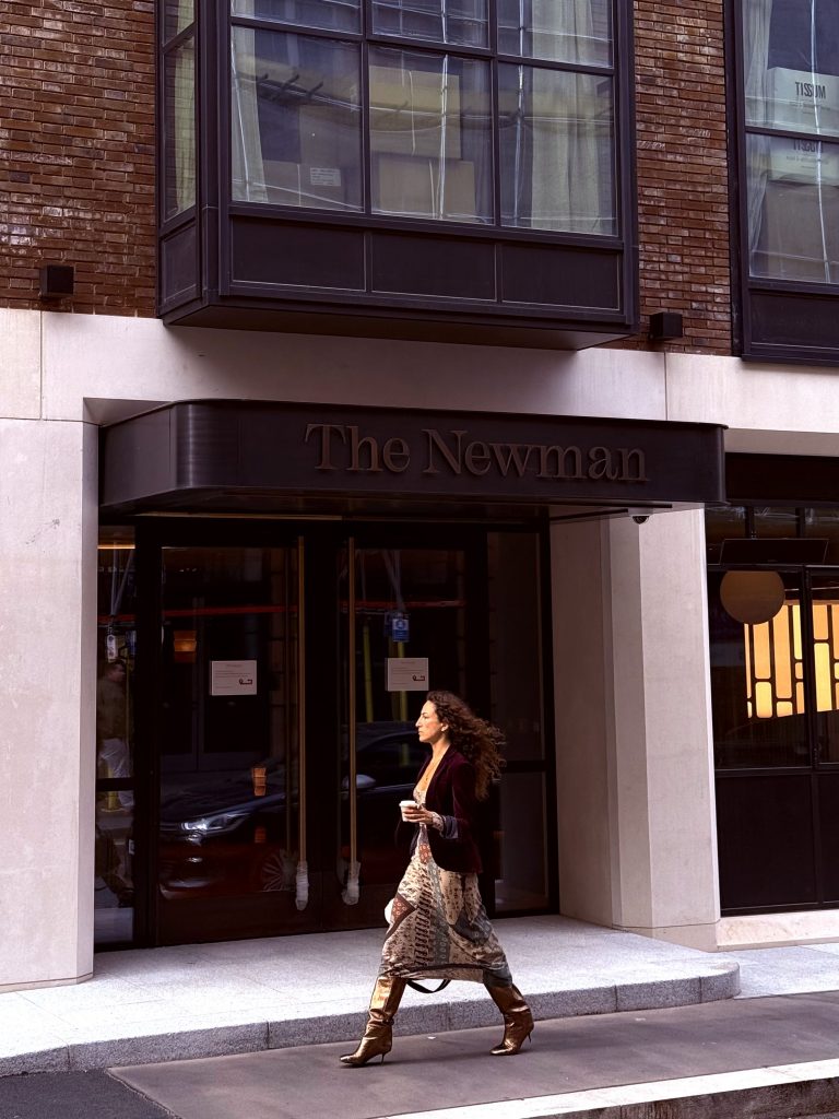 The Newman Hotel entrance in London and the woman infront is unfortunately not Nancy Cunard