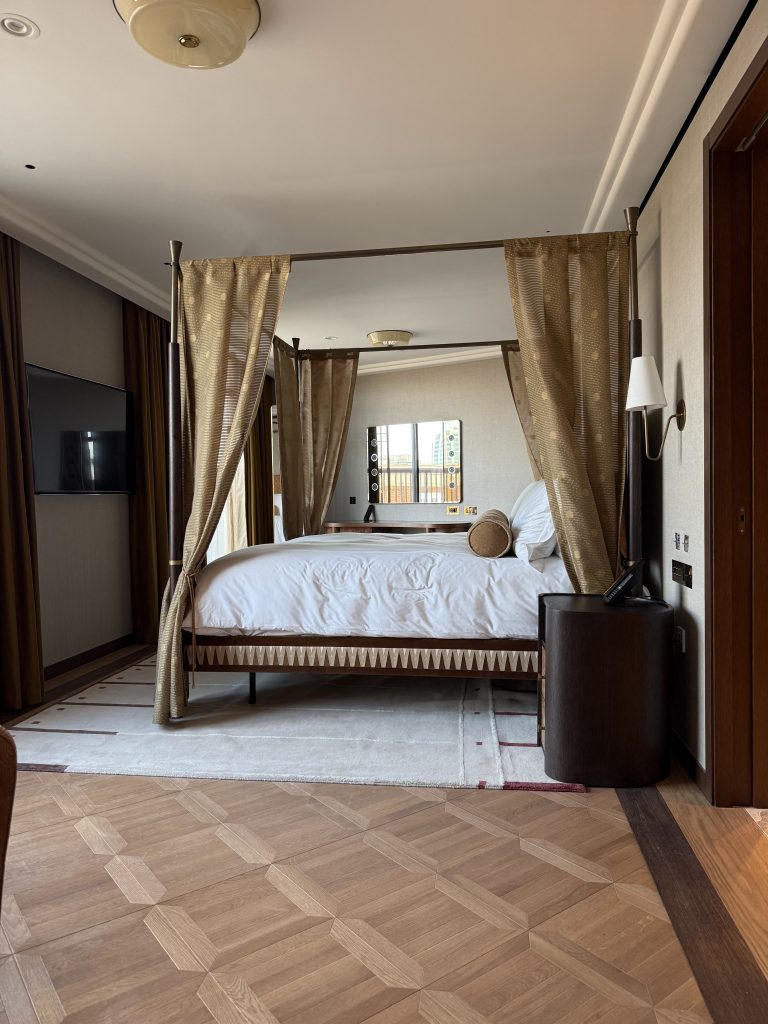 Emperor sized bed in the Penthouse